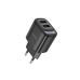 Зарядний блок живлення 2xUSB HOCO C141A Smart 5 V 2.1 A чорний Зарядний блок живлення 2xUSB HOCO C141A Smart 5 V 2.1 A чорний