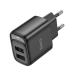Зарядний блок живлення 2xUSB HOCO C141A Smart 5 V 2.1 A чорний Зарядний блок живлення 2xUSB HOCO C141A Smart 5 V 2.1 A чорний