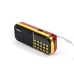 Радіоприймач BKK B837 USB MP3 червоний з золотистим Радіоприймач BKK B837 USB MP3 червоний з золотистим