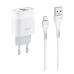 Зарядний пристрій з кабелем USB/microUSB 1 м HOCO C73A 2.4 А білий Зарядний пристрій з кабелем USB/microUSB 1 м HOCO C73A 2.4 А білий