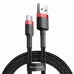 Кабель USB/Type-C 2 м Baseus Cafule 3 А чорний з червоним Кабель USB/Type-C 2 м Baseus Cafule 3 А чорний з червоним