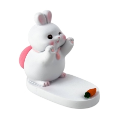 Тримач для гаджетів настільний Funny Rabbit Up пластик білий з рожевим