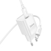 Зарядний пристрій з кабелем Type-C/Apple Lightning 1 м HOCO C148A Charm 30 W 12 V 2.5 A білий Зарядний пристрій з кабелем Type-C/Apple Lightning 1 м HOCO C148A Charm 30 W 12 V 2.5 A білий