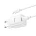 Зарядний пристрій з кабелем Type-C/Apple Lightning 1 м HOCO C148A Charm 30 W 12 V 2.5 A білий Зарядний пристрій з кабелем Type-C/Apple Lightning 1 м HOCO C148A Charm 30 W 12 V 2.5 A білий