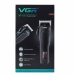 Бездротова машинка для стрижки волосся VGR V-683 USB з дисплеєм 4 насадки чорний