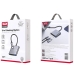 USB-Хаб зовнішній 3 порти XO HUB011 Type-C HDMI 0.1 м сріблястий