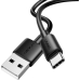 Кабель USB/Type-C 1 м Usams SJ708 Fast Charging 3 A чорний Кабель USB/Type-C 1 м Usams SJ708 Fast Charging 3 A чорний